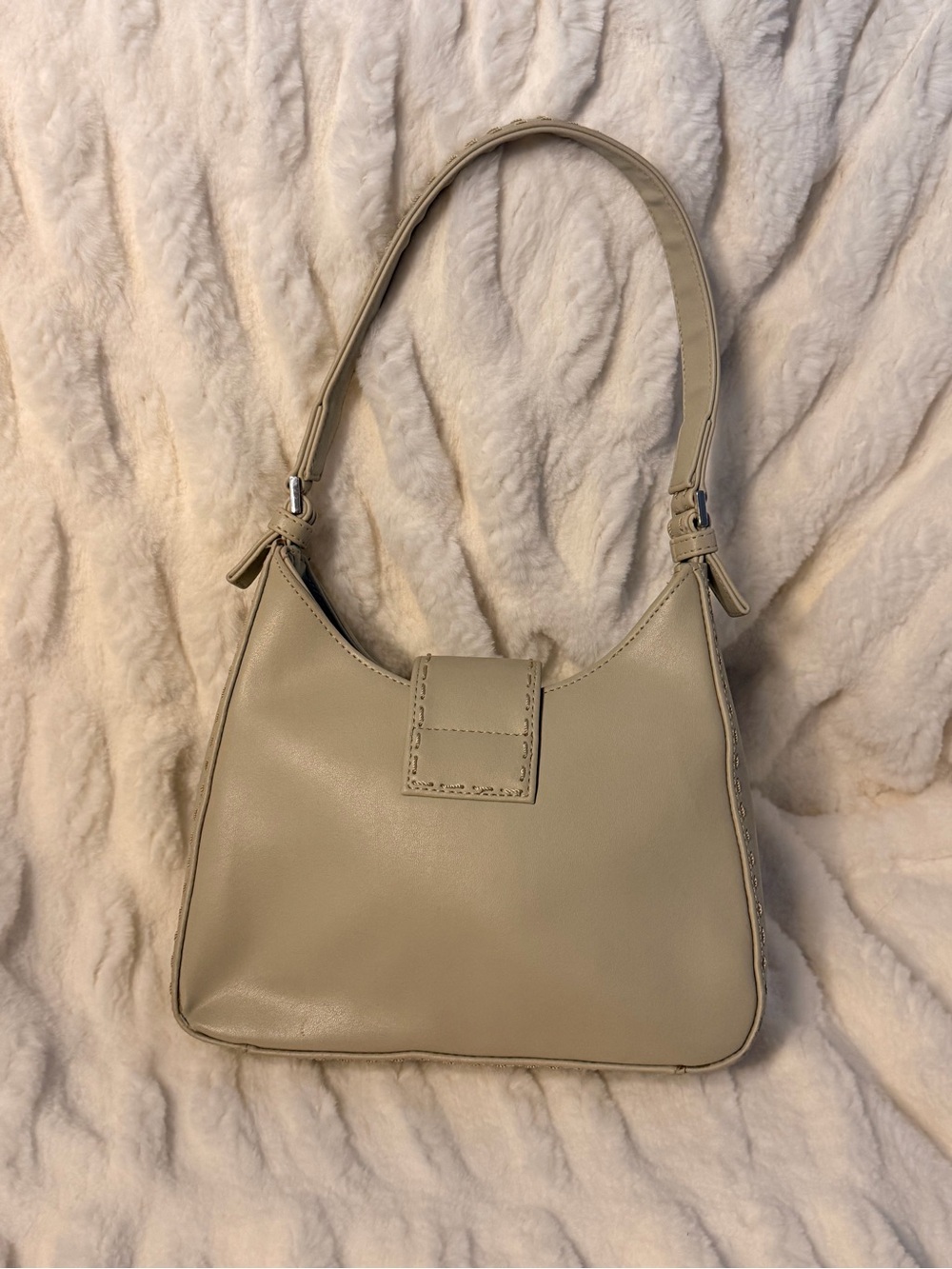 Vintage Y2K GUESS Cream Shoulder Bag - Picture 2 of 7